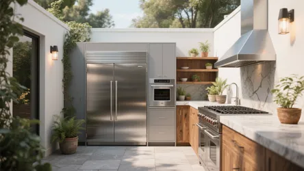 5 Outdoor Kitchen Door Ideas for Stainless Steel Homes