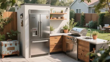 5 Outdoor Kitchen Door Ideas for Stainless Steel Fans