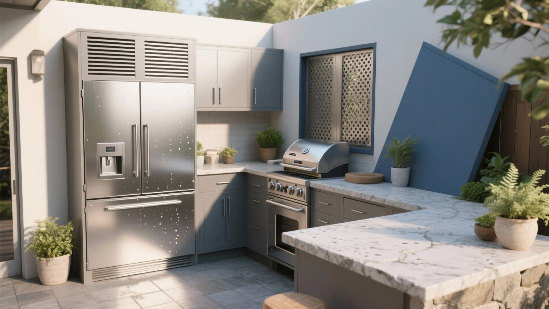 5 Stainless Steel Door Ideas for Outdoor Kitchens: Creative, durable stainless steel door solutions to elevate small outdoor kitchen spaces