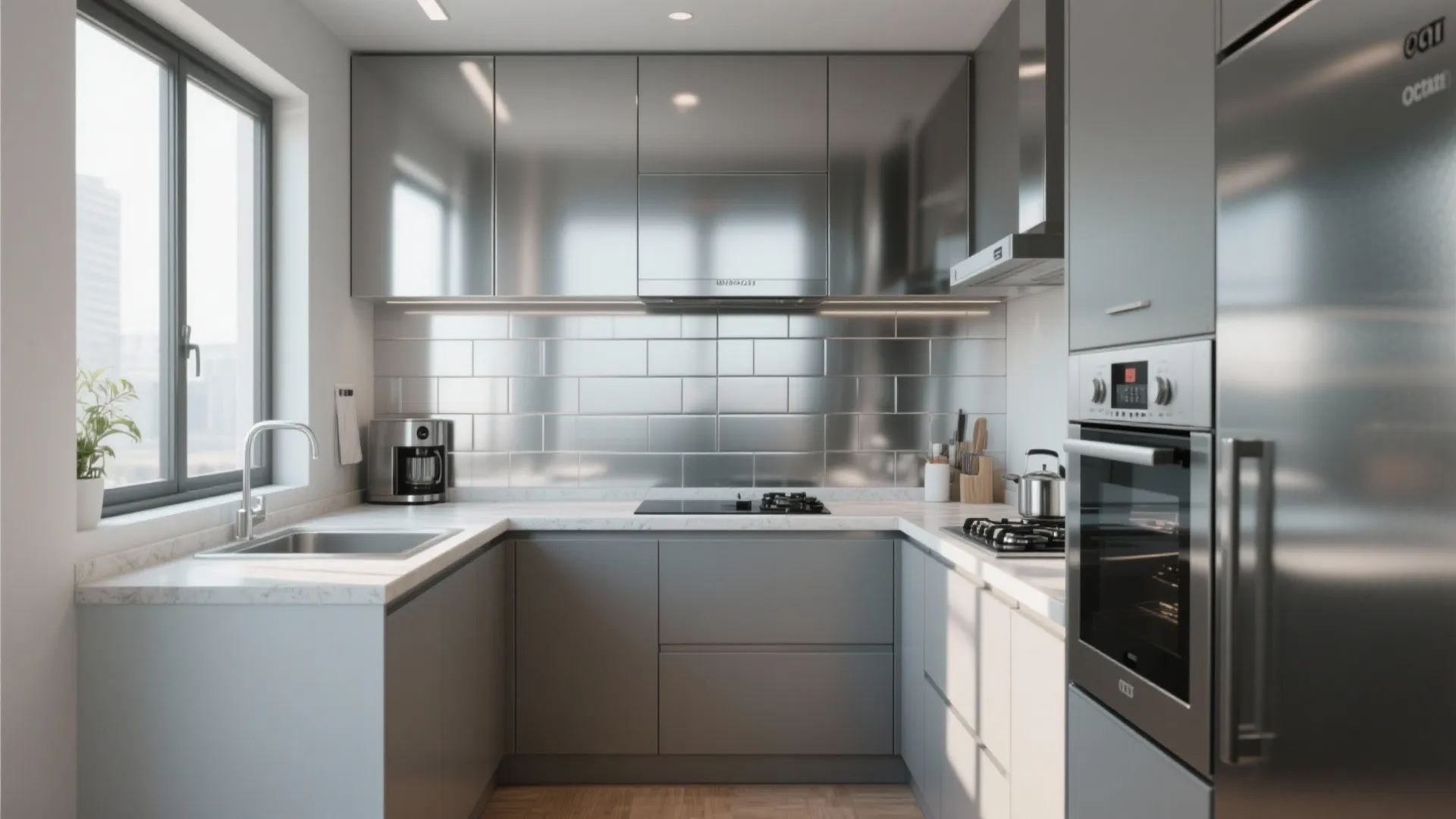 5. Sleek Stainless Steel Sheets