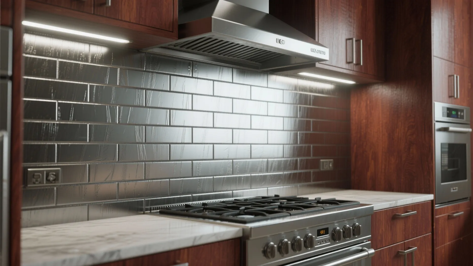 5. Stacked Metal or Stainless Steel Panels