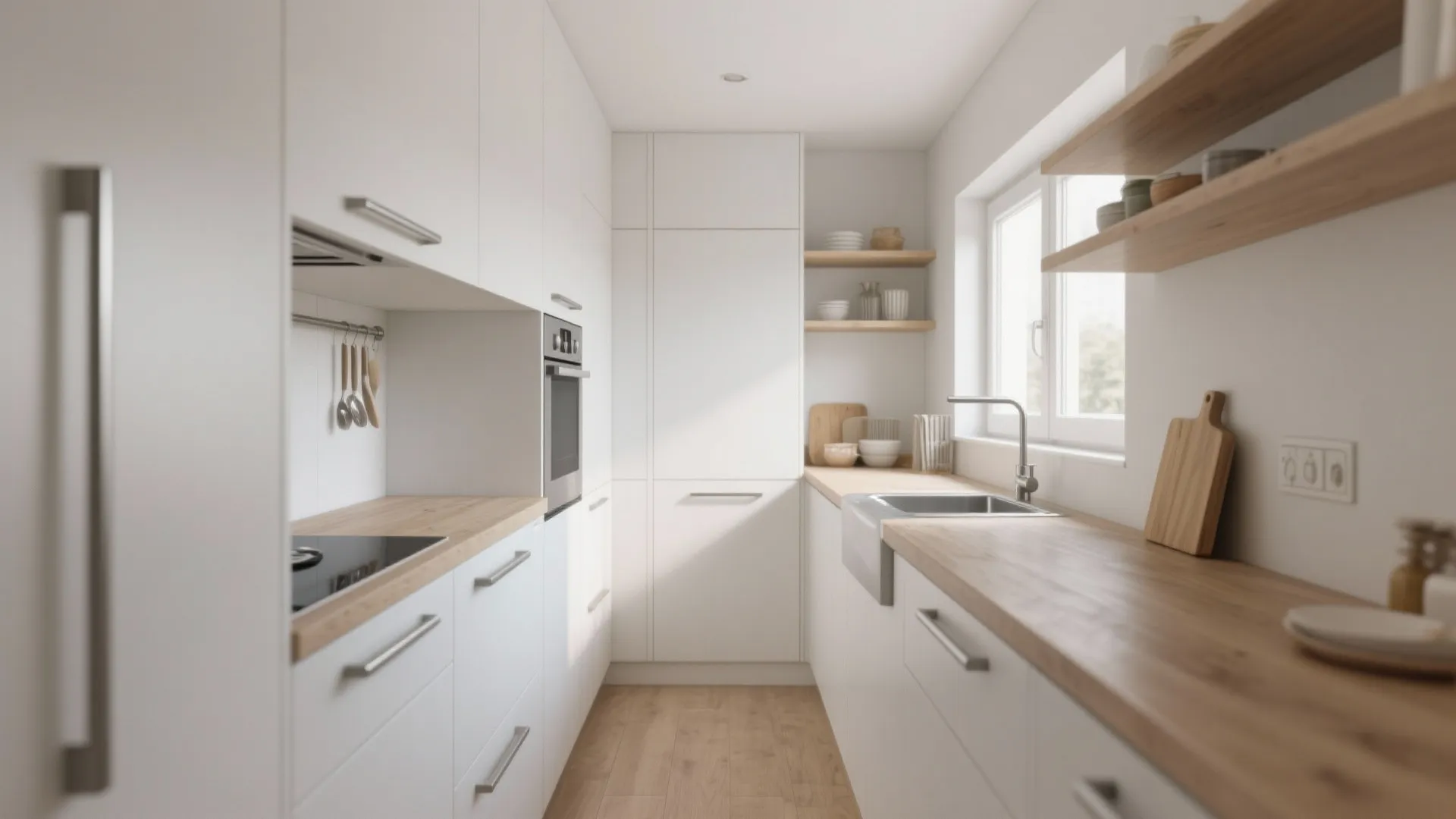 3. Slim Stainless Steel Bars for Minimalism