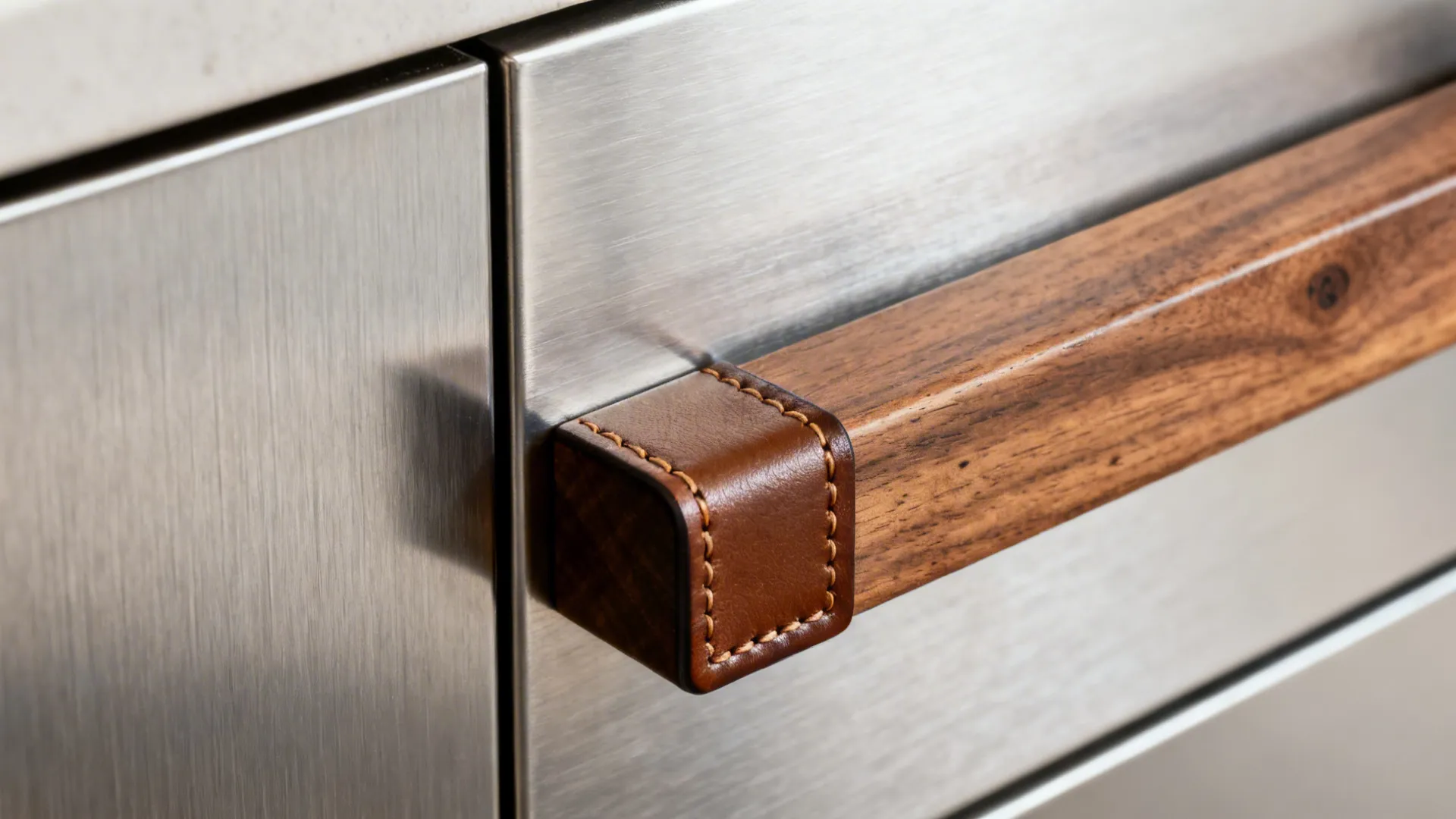 Brushed Stainless Fronts with Warm Accents