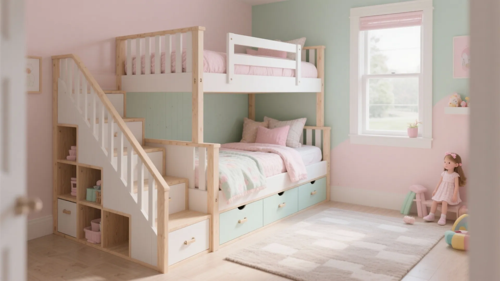 Storage-First Bunk Bed With Steps