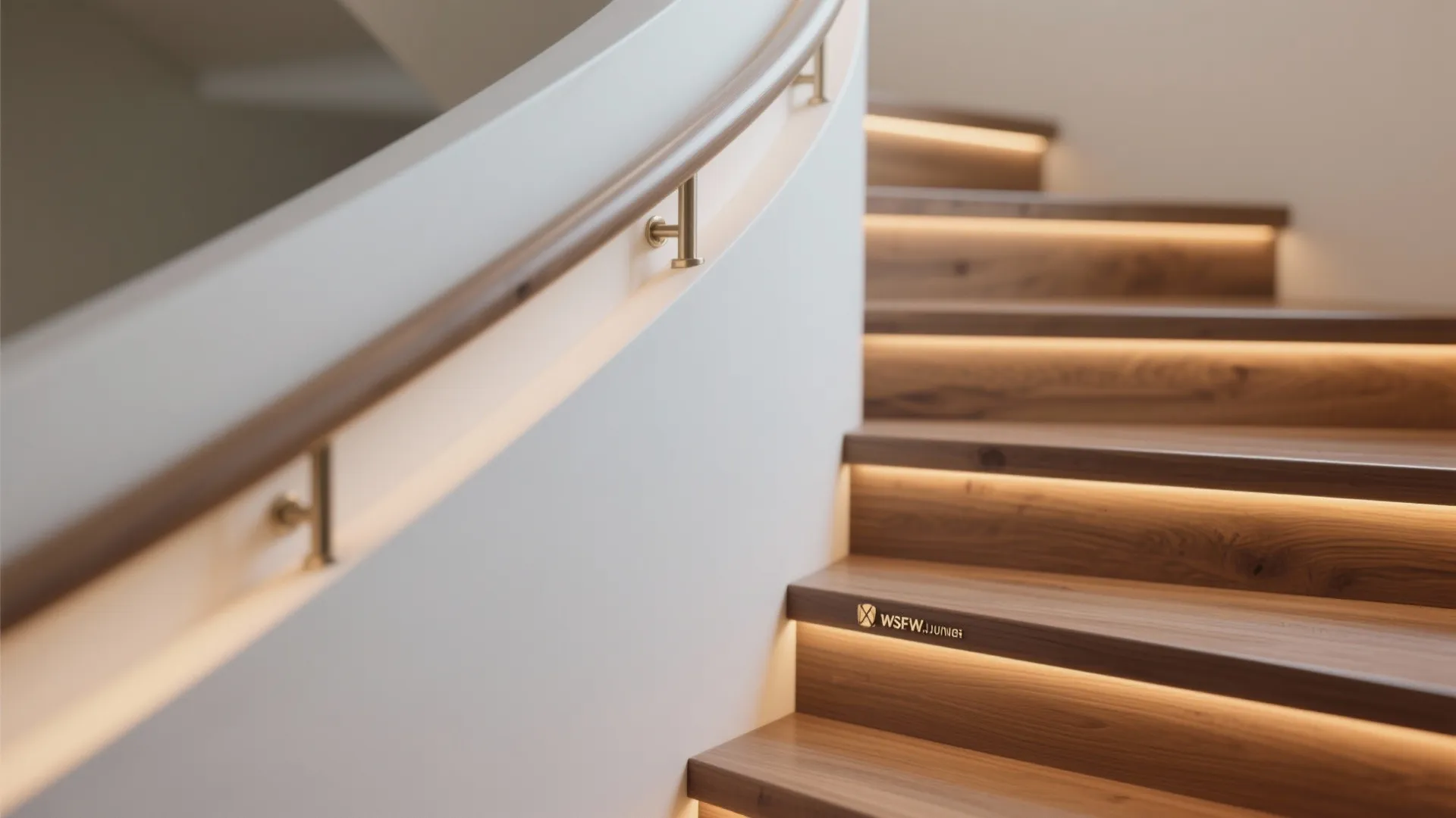 Sculptural staircase as art and storage