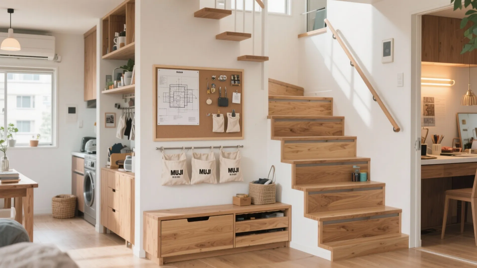 階段が“面積だけ食う”と評価されるから：小空間の家具計画（収納技巧）