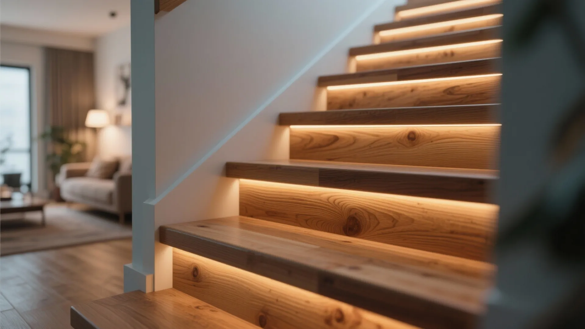 8. Integrated Lighting Into Stairs