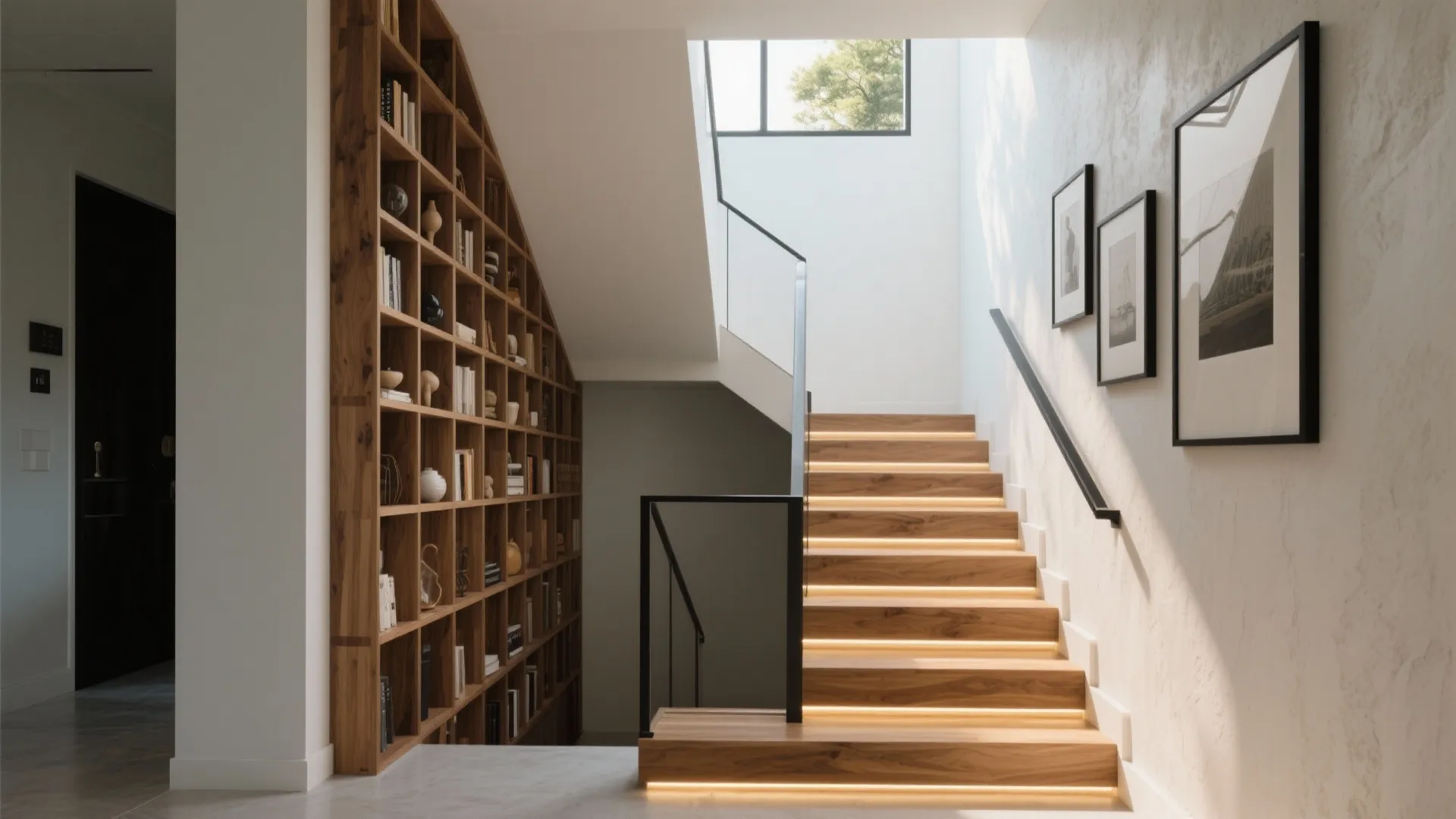 4) The staircase as a feature—lightwell, library, gallery