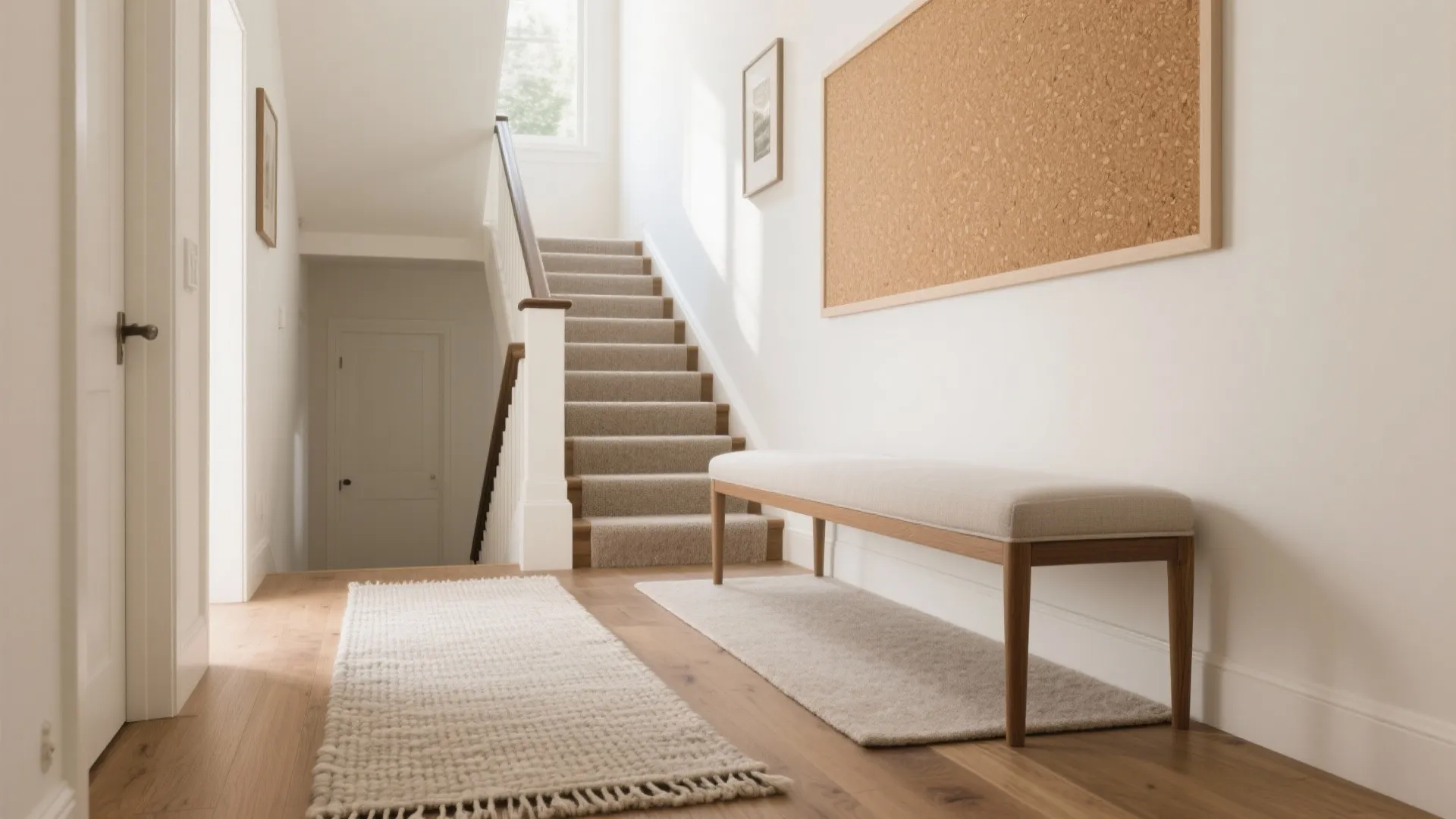 Stair runner and acoustic layering