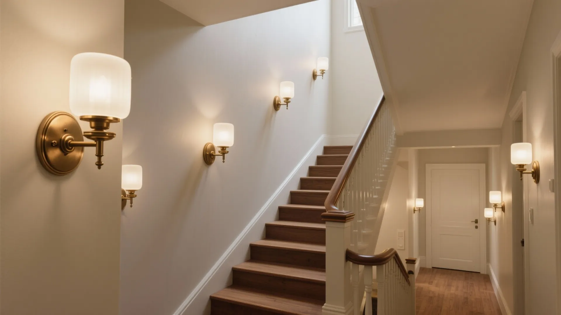 5) Hallway and stair sconces for safe, timeless circulation