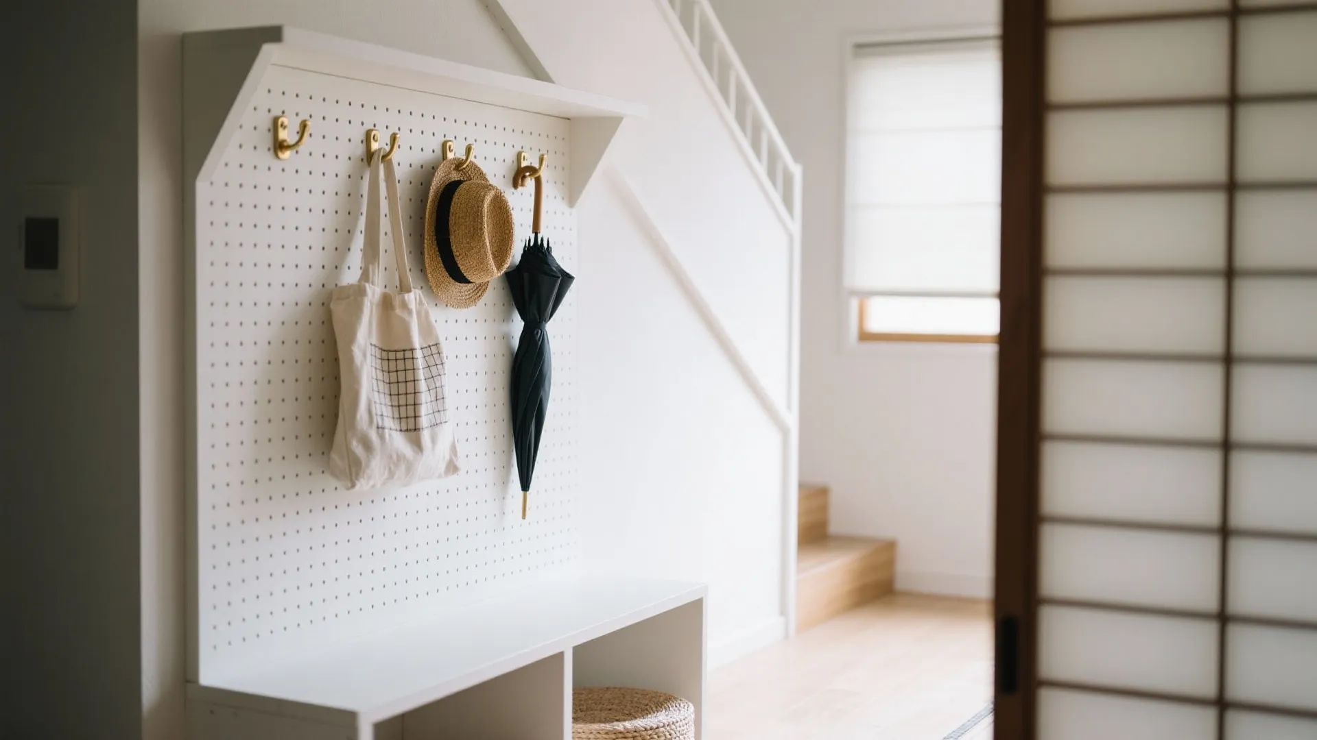 Tips 3: 側板を有孔パネル化して縦に吊る（東京・京都の小户型に効く）