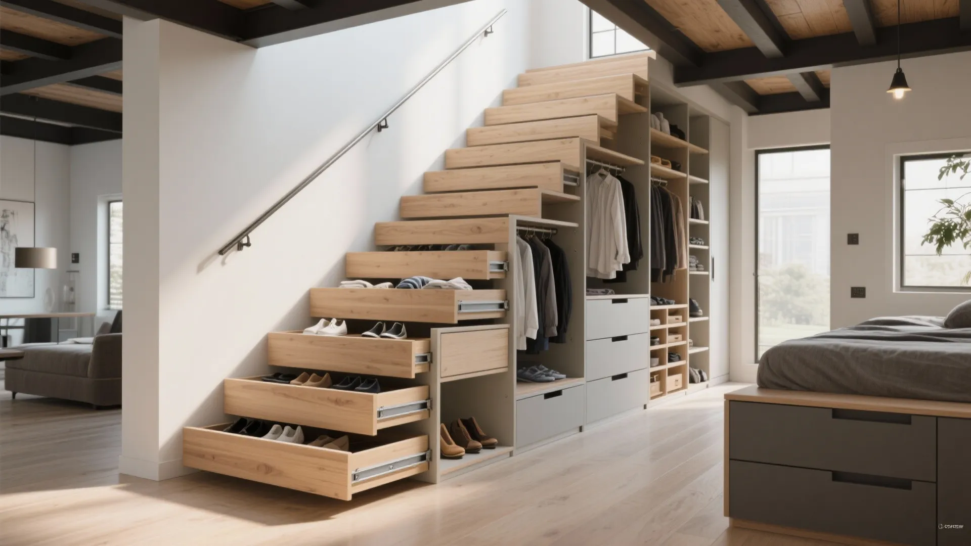 2. Staircase with Storage Steps