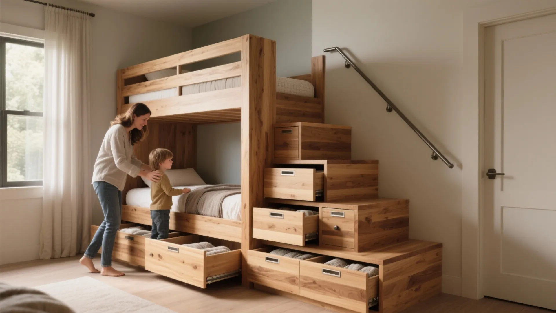 2. Stairs that store (no more tripping on drawers)