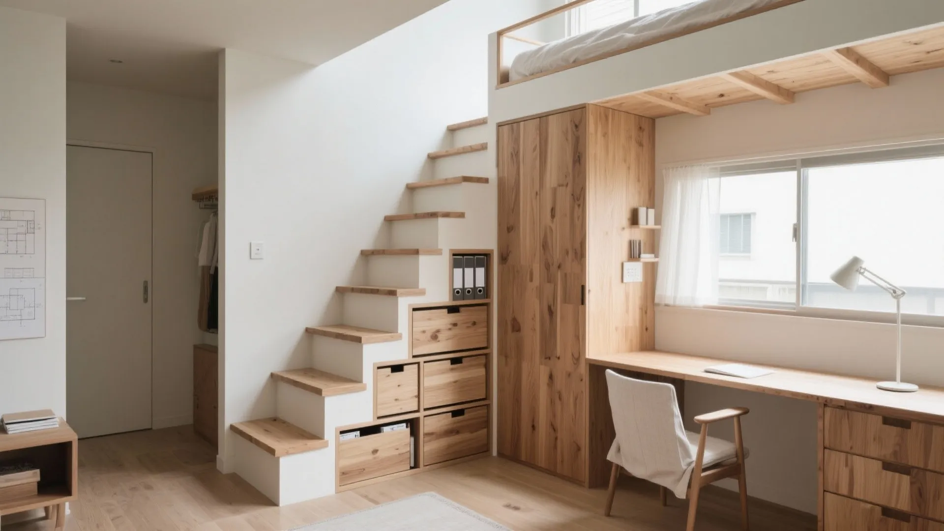 Tips 2: 階段は“家具”として設計（収納技巧・動線規画）