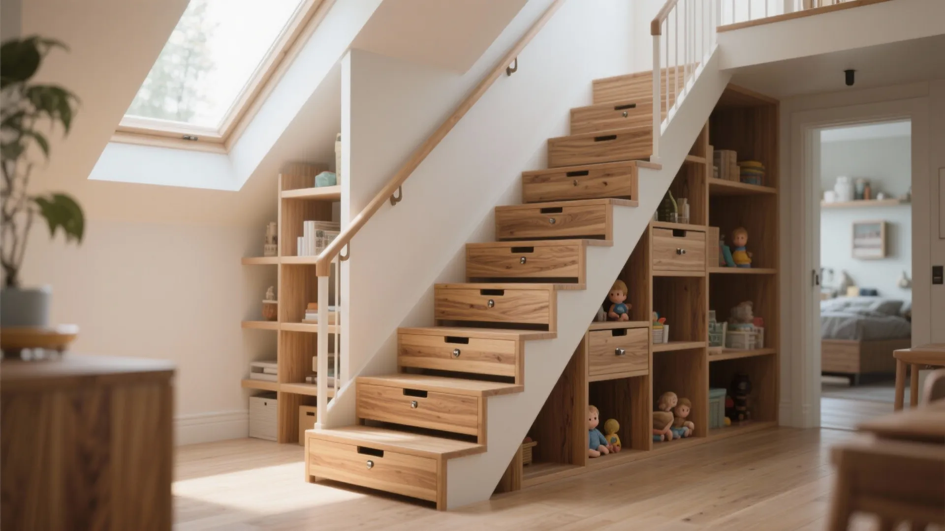 5. Staircase-loft with multifunction steps
