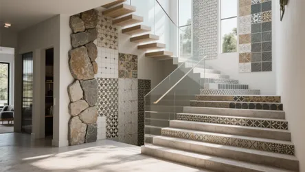 5 Inspiring Stair Wall Tile Designs