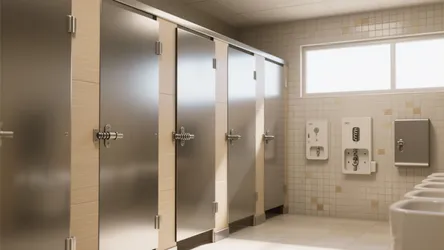 5 Small-Space Bathroom Stall Door Hinge Ideas