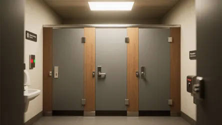 5 Small-Space Bathroom Stall Door Lock Ideas