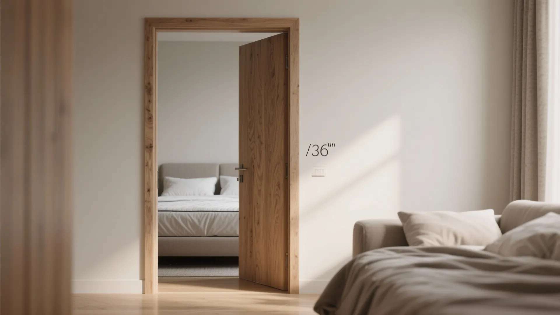 1. Standard single door with efficient clearance