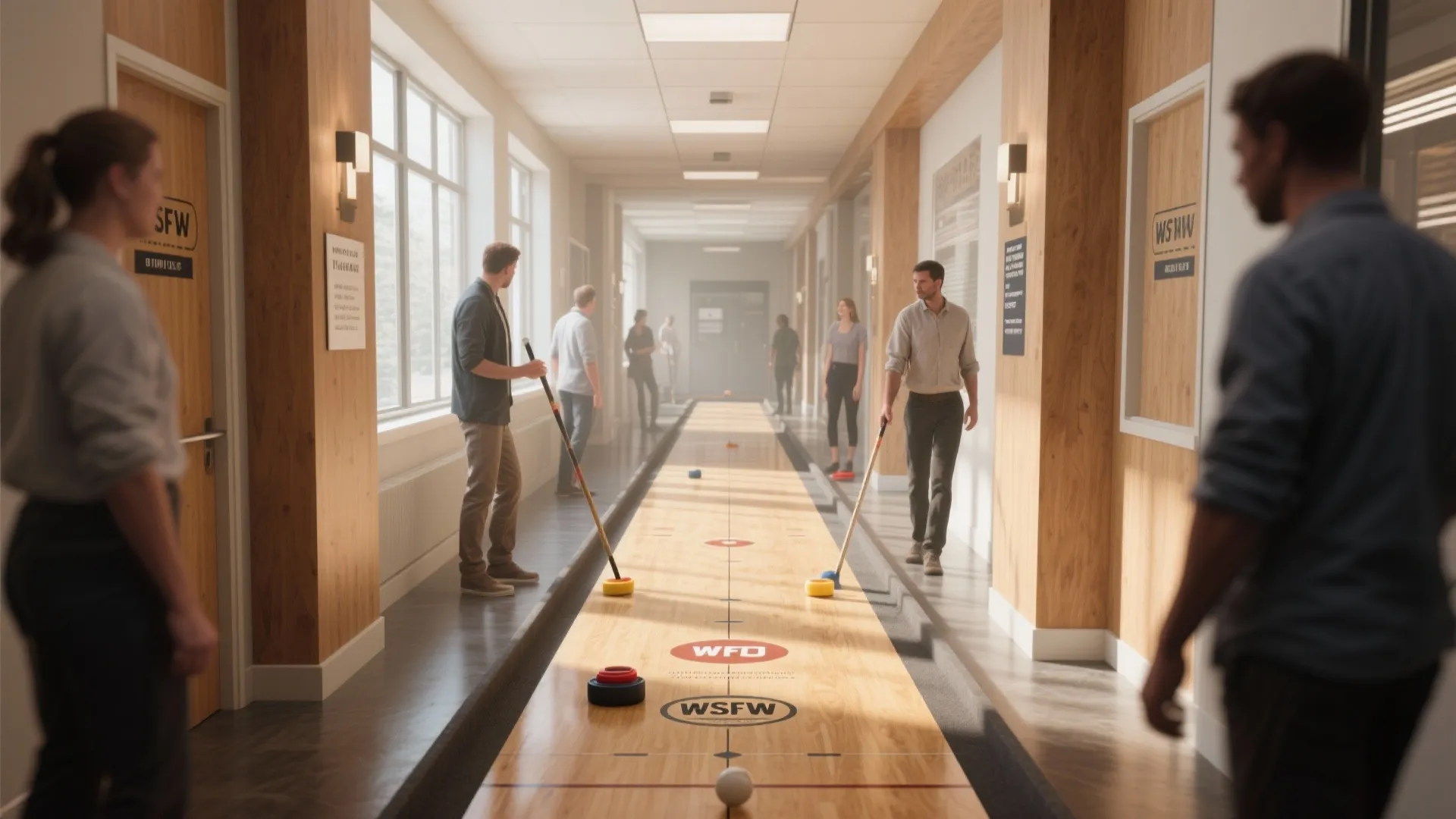 4. Standing Shuffleboard Alley