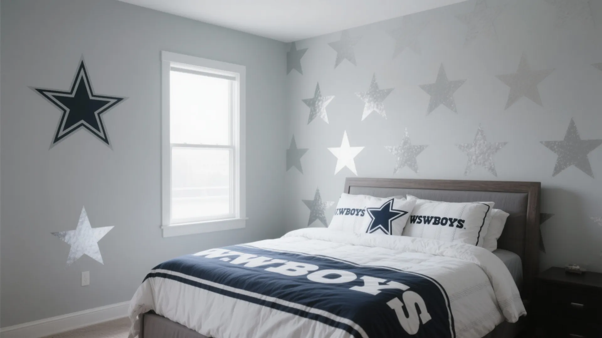 5. Star Pattern Feature Wall