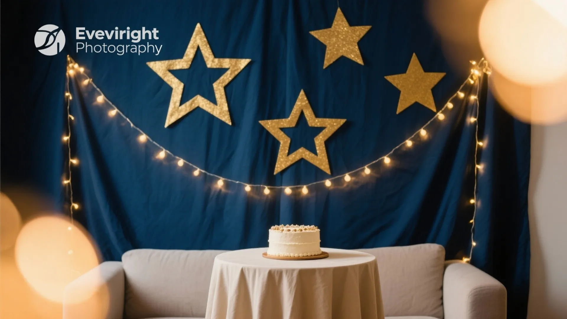 Starry Night Sleepytime Backdrop for Photos