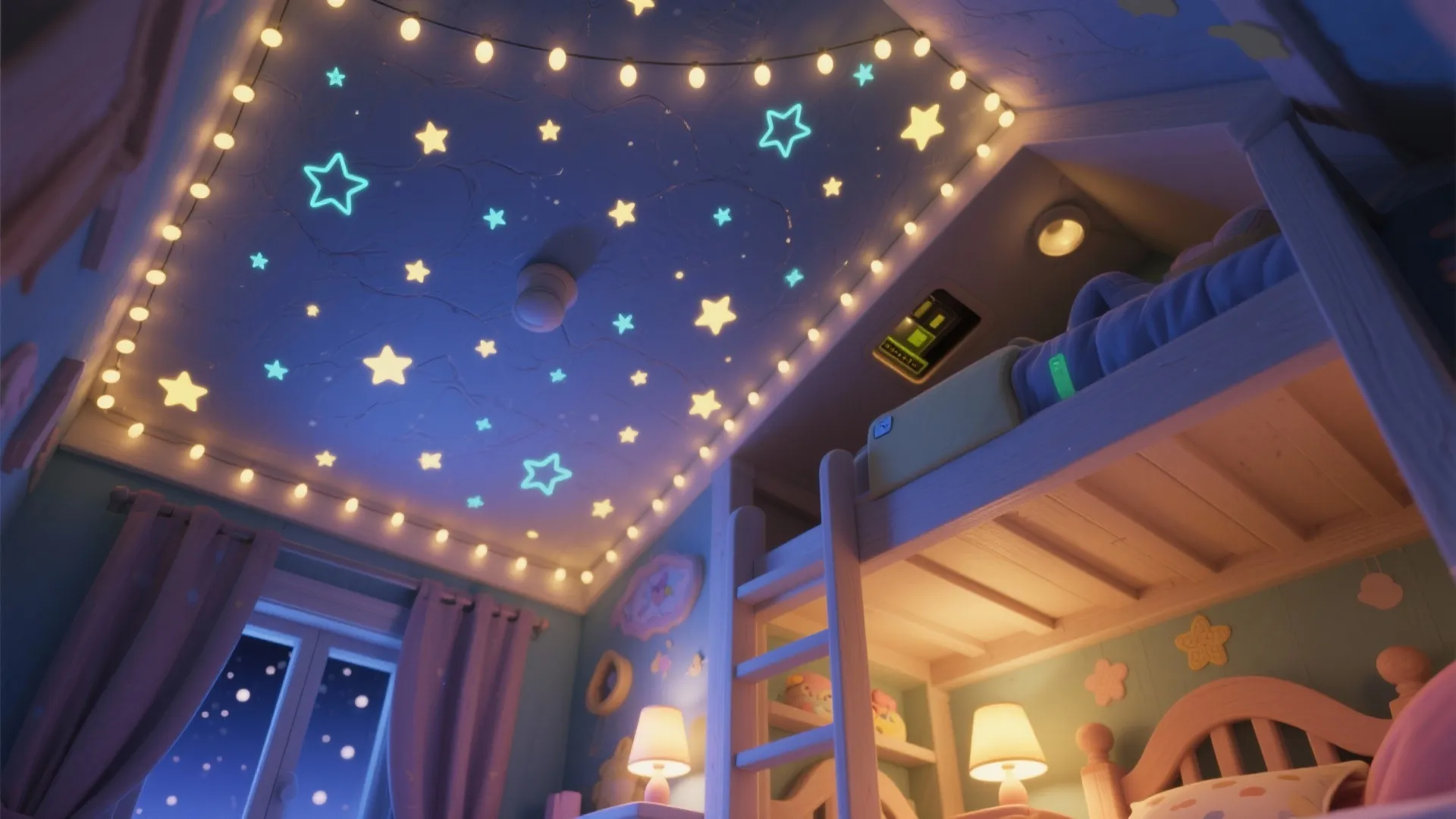 2. Starry Ceiling and Twinkle Lighting