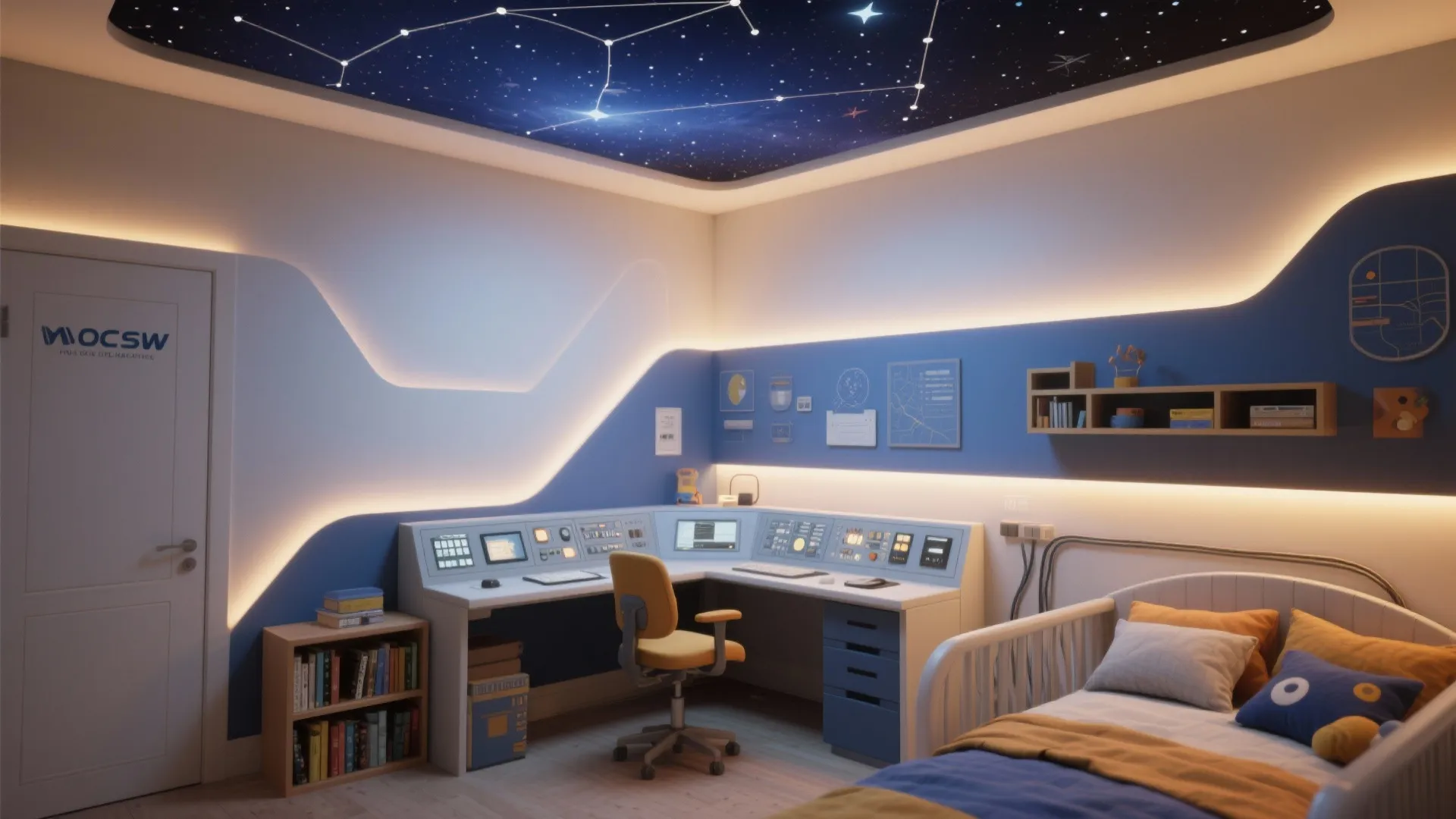 Space & Science Mission with Starry Ceiling