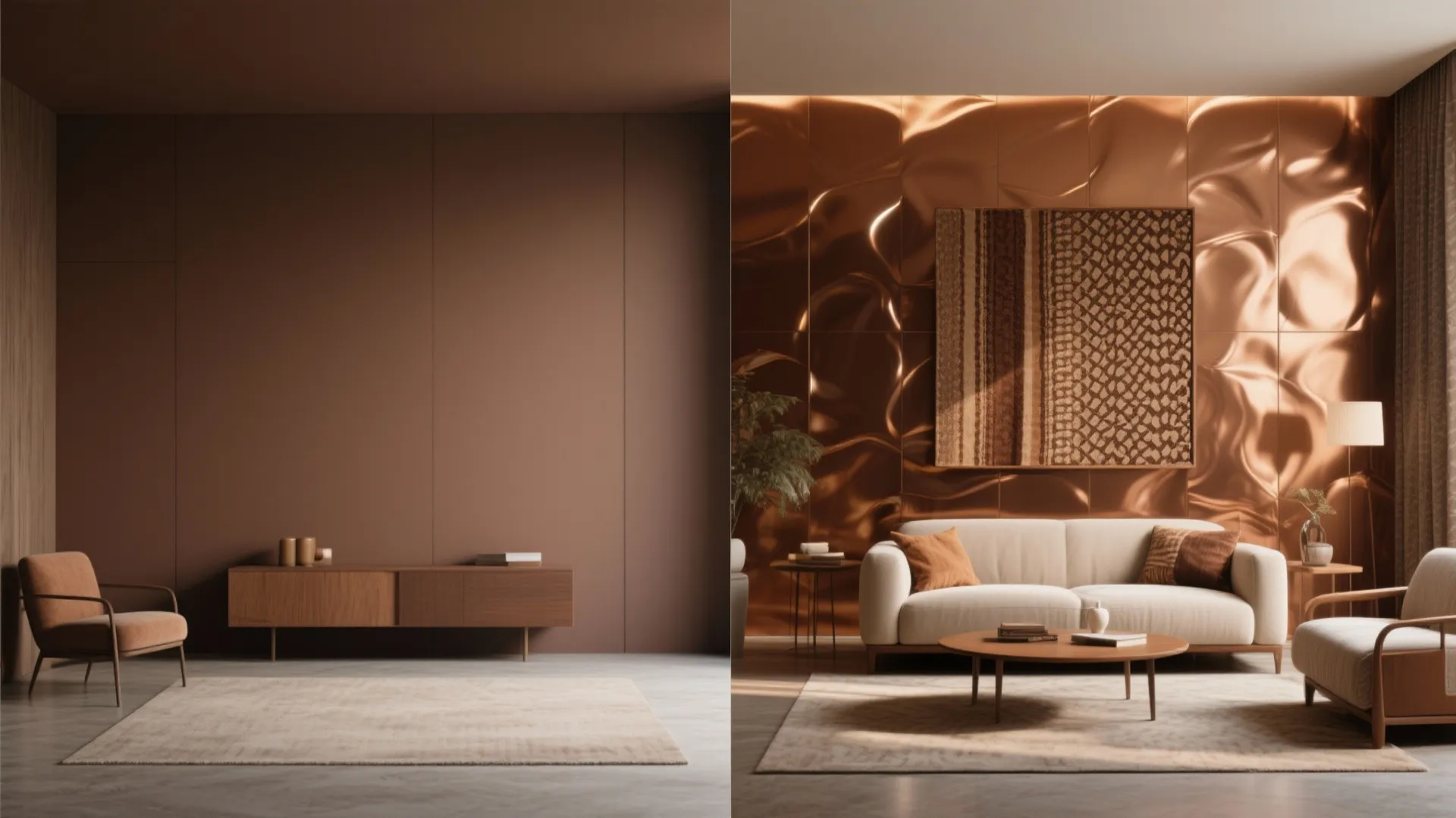 3. Statement Accent: Pattern or Satin Finish