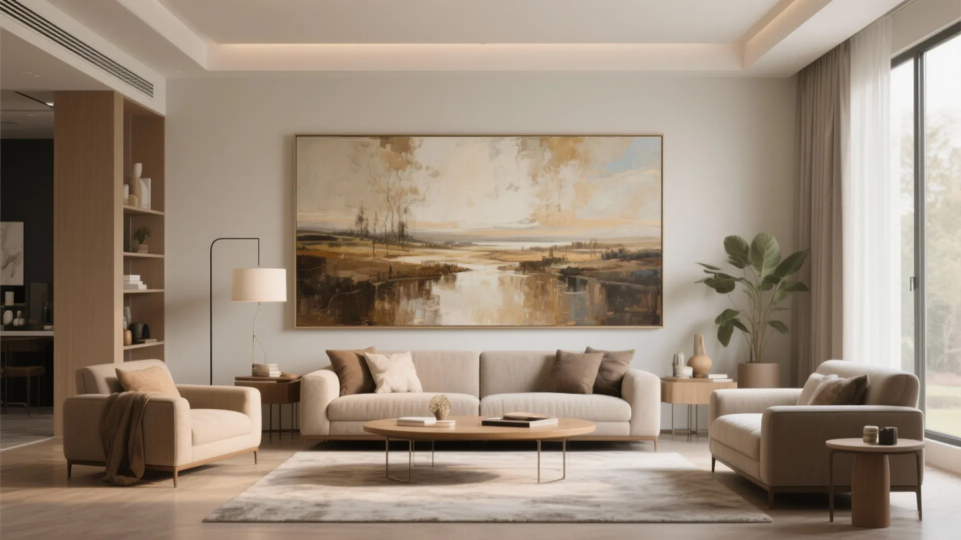 Statement Art to Anchor a Focal Point