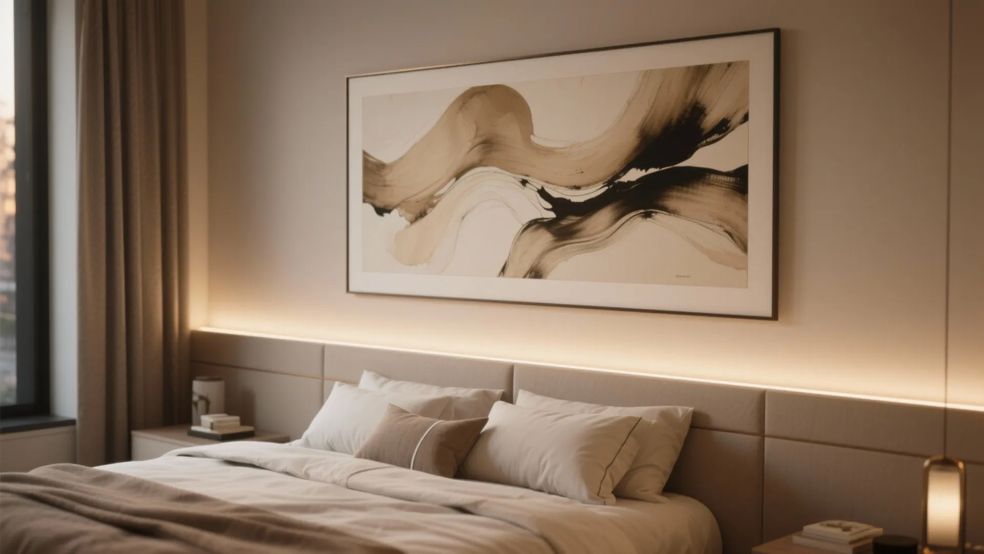 Statement Art and Subtle Color Blocking