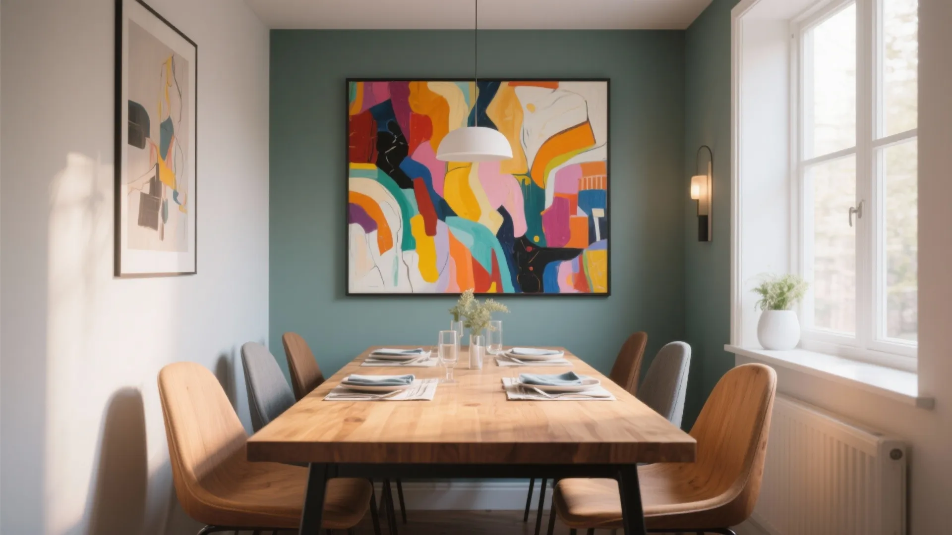 Statement Art Piece as a Focal Point