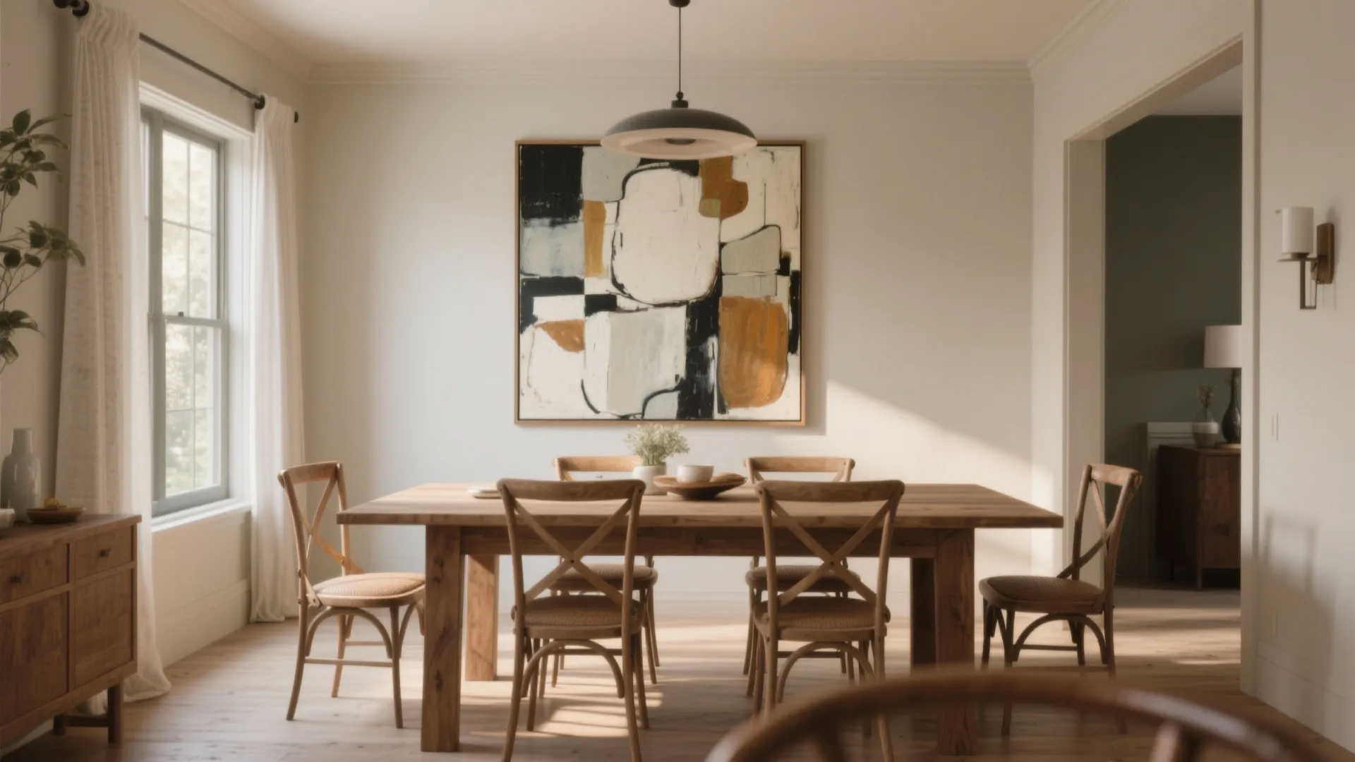 1. Go Big with a Statement Artwork