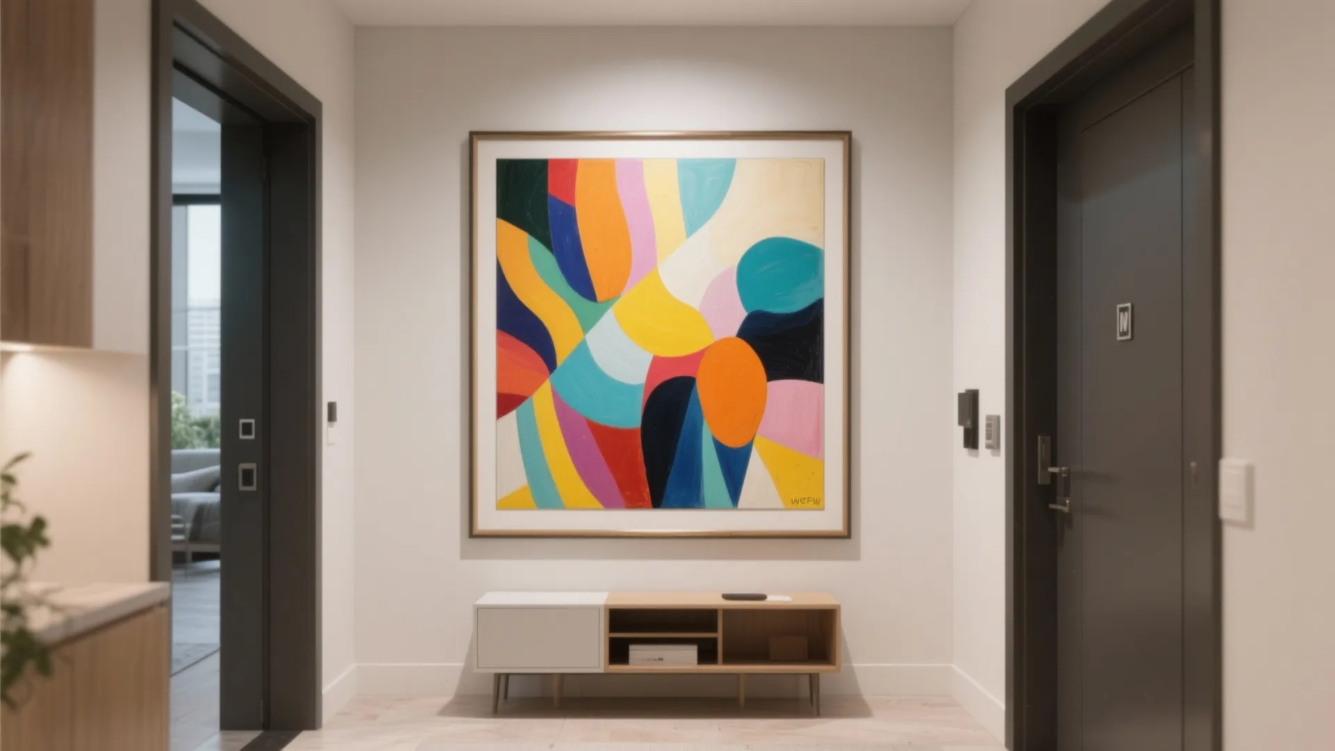 Statement Art to Greet Guests