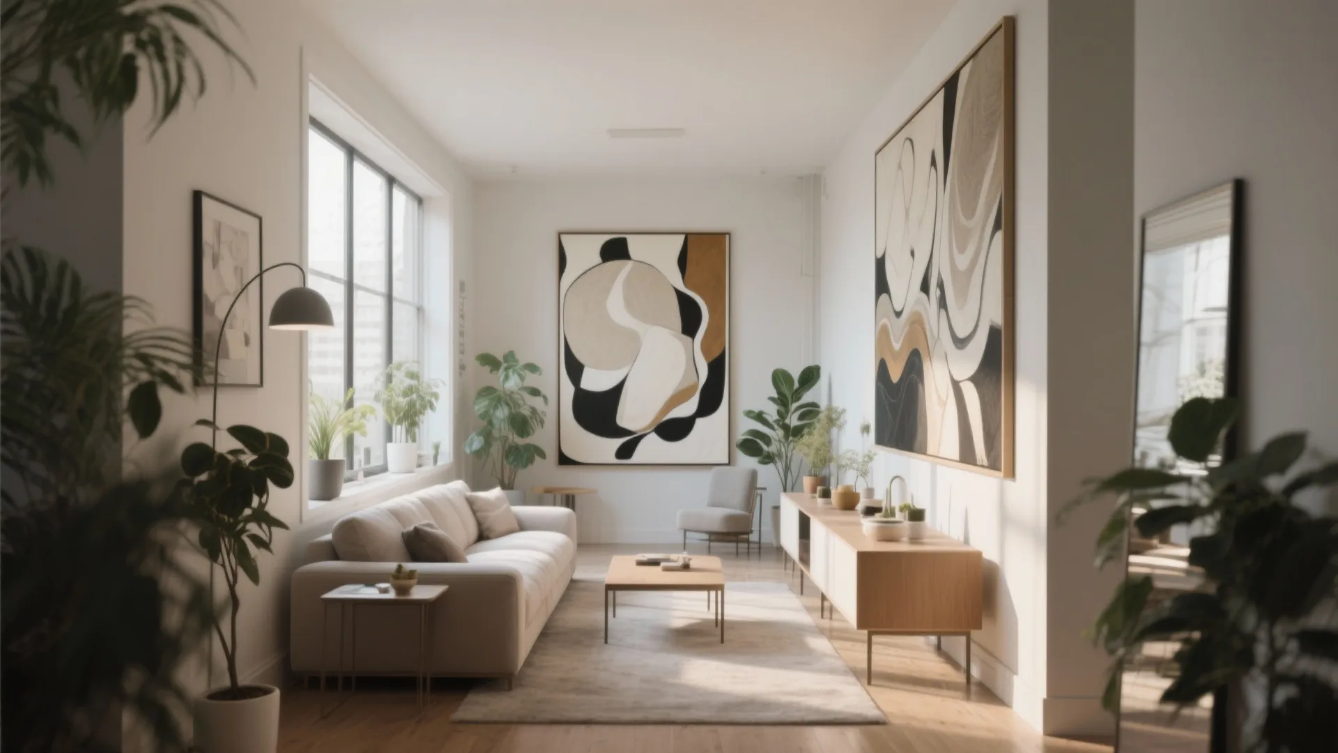 10. Statement Art to Break the Length