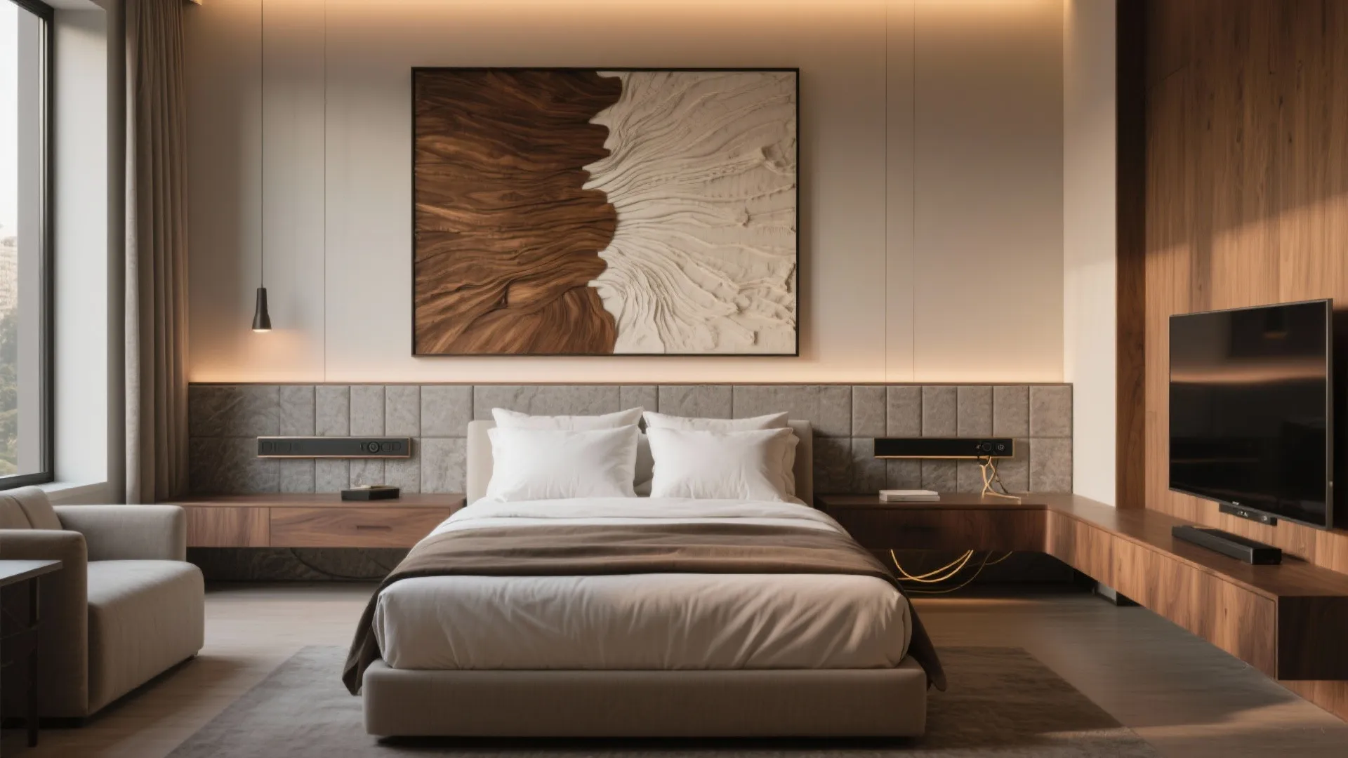 Statement Art + Quiet Tech