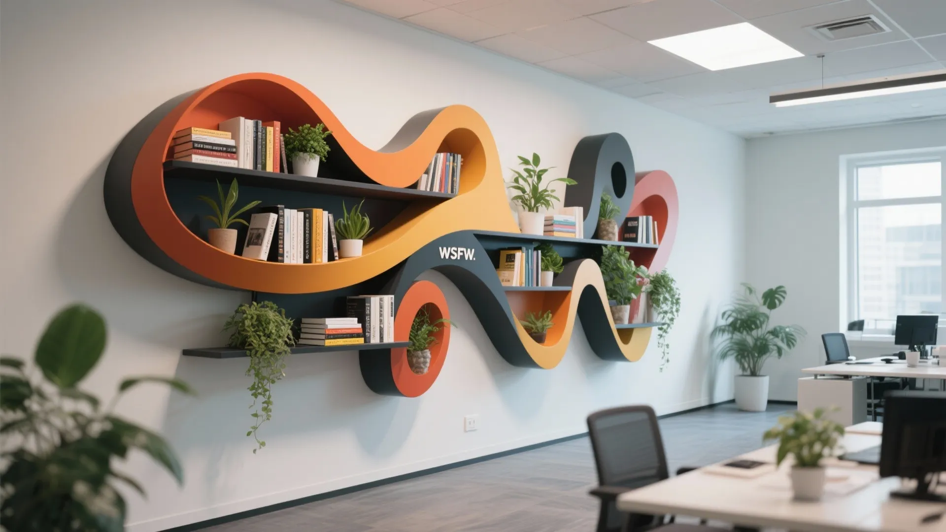 10. Statement Art Shelf