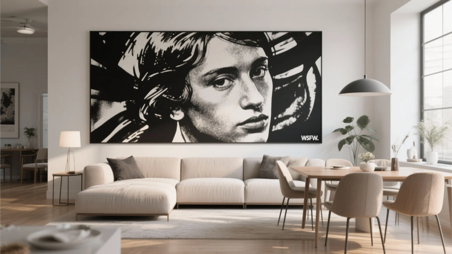 9. Statement Art Wall