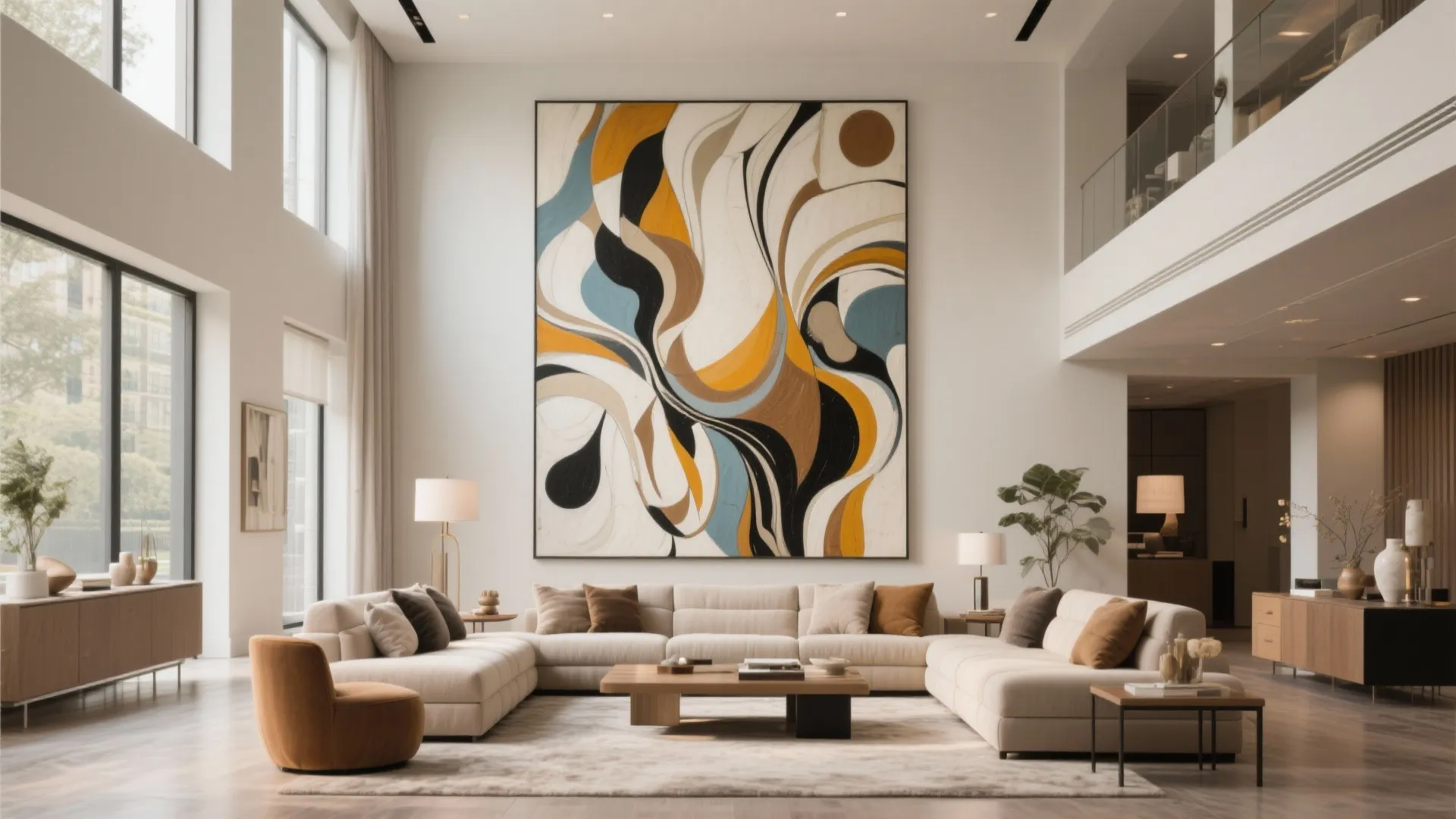 10. Statement Art Wall