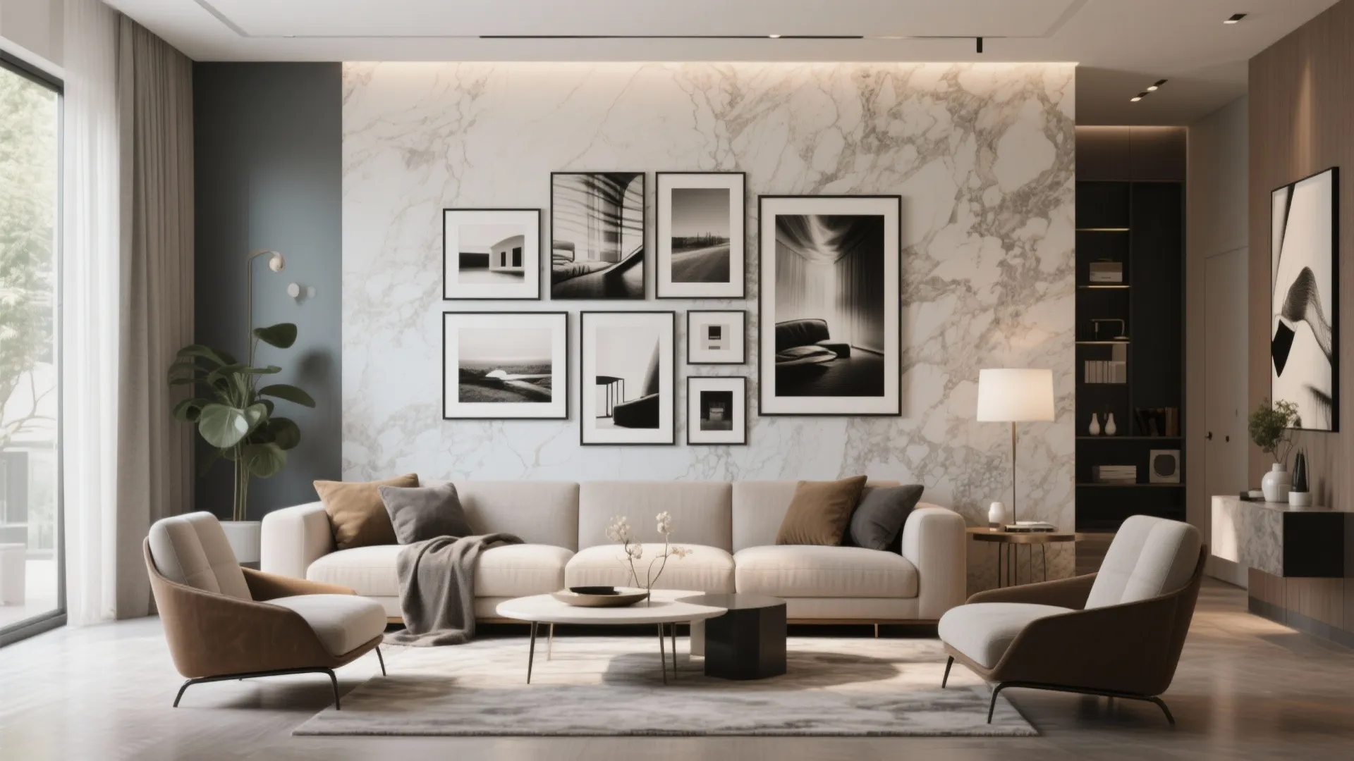 6. Statement Art Wall