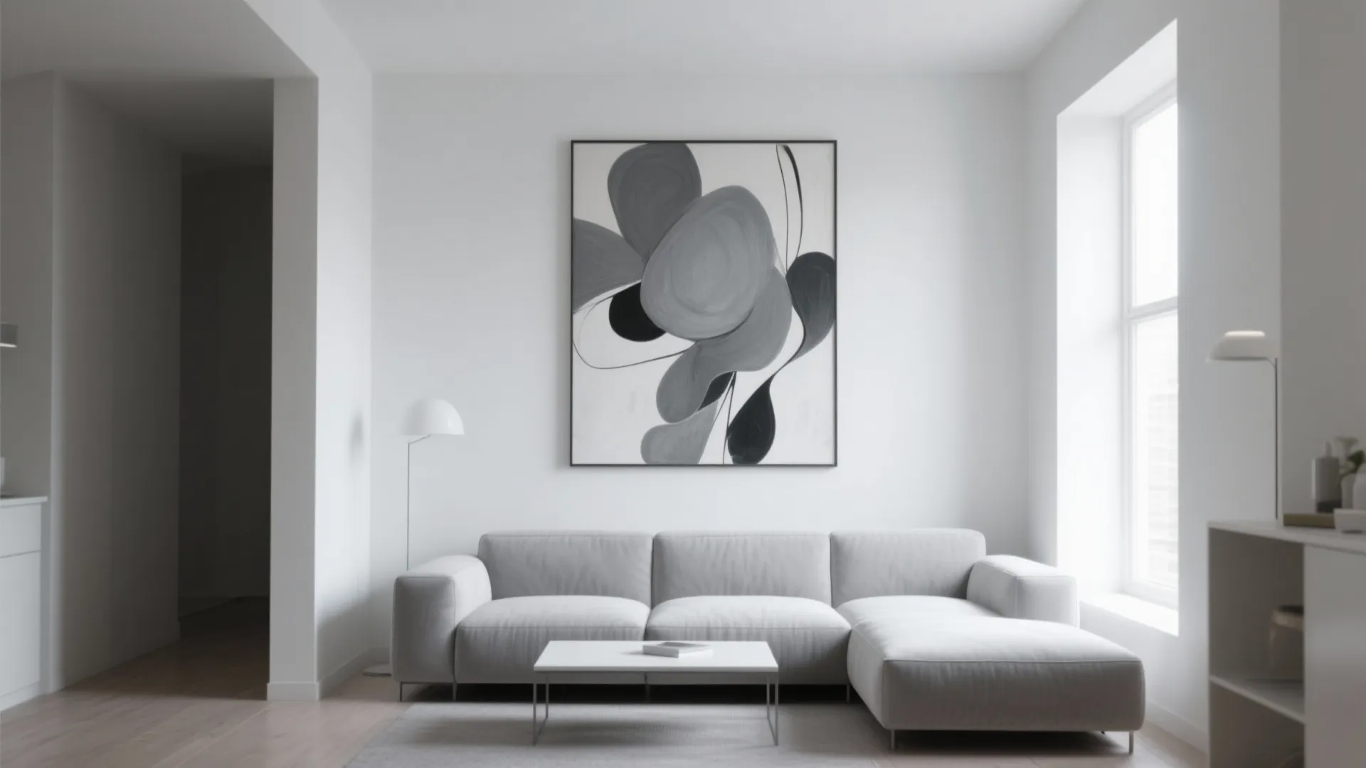 Statement Artwork on White Walls