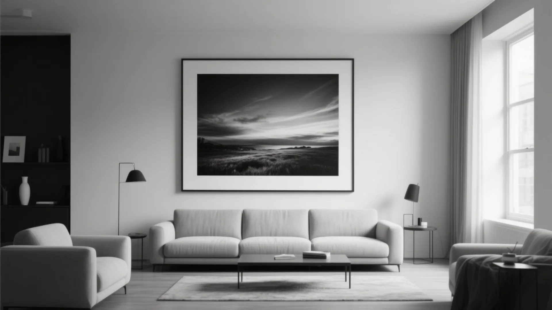 6. Statement Artwork in Black & White