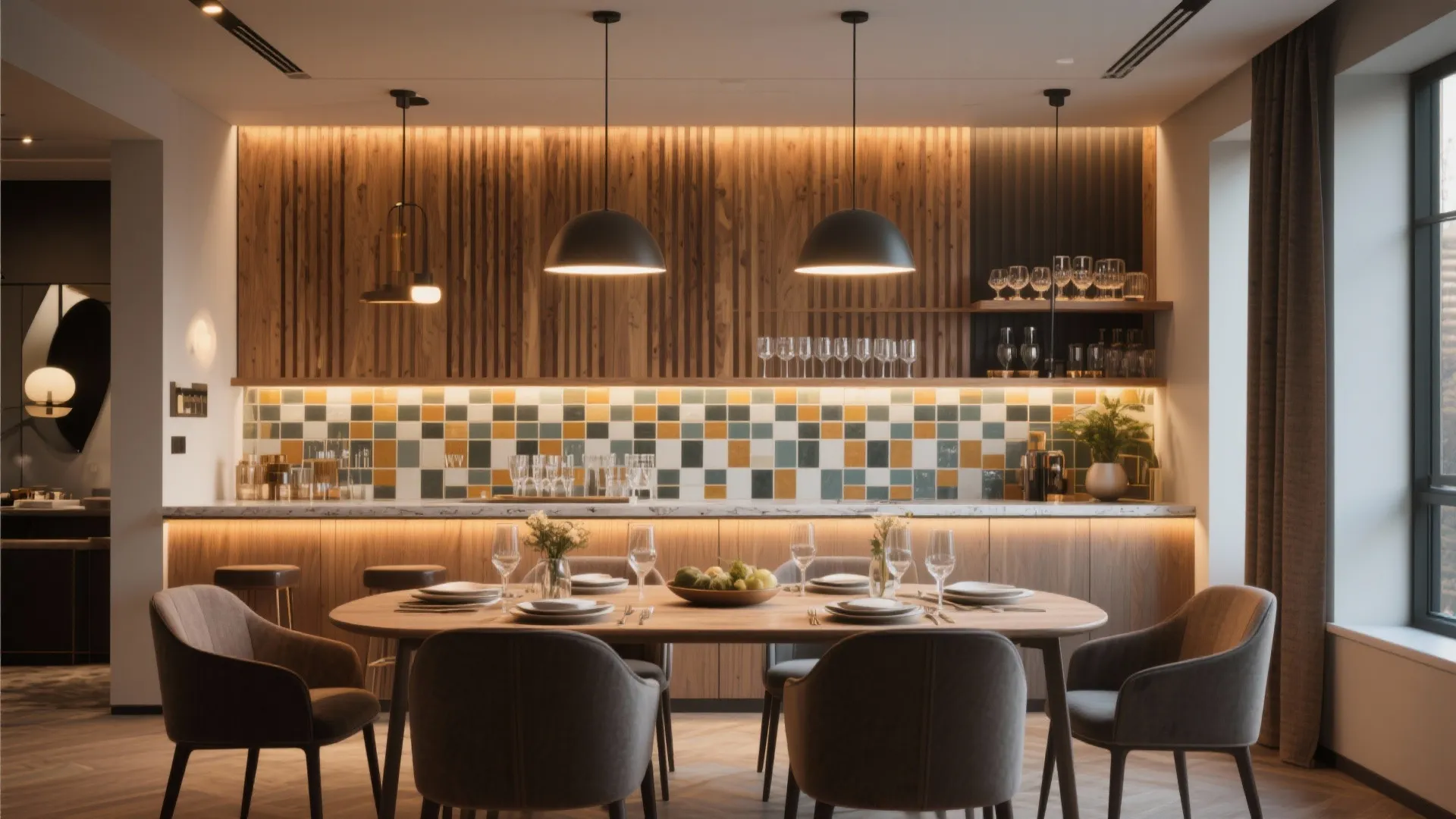 7. Statement Back Wall