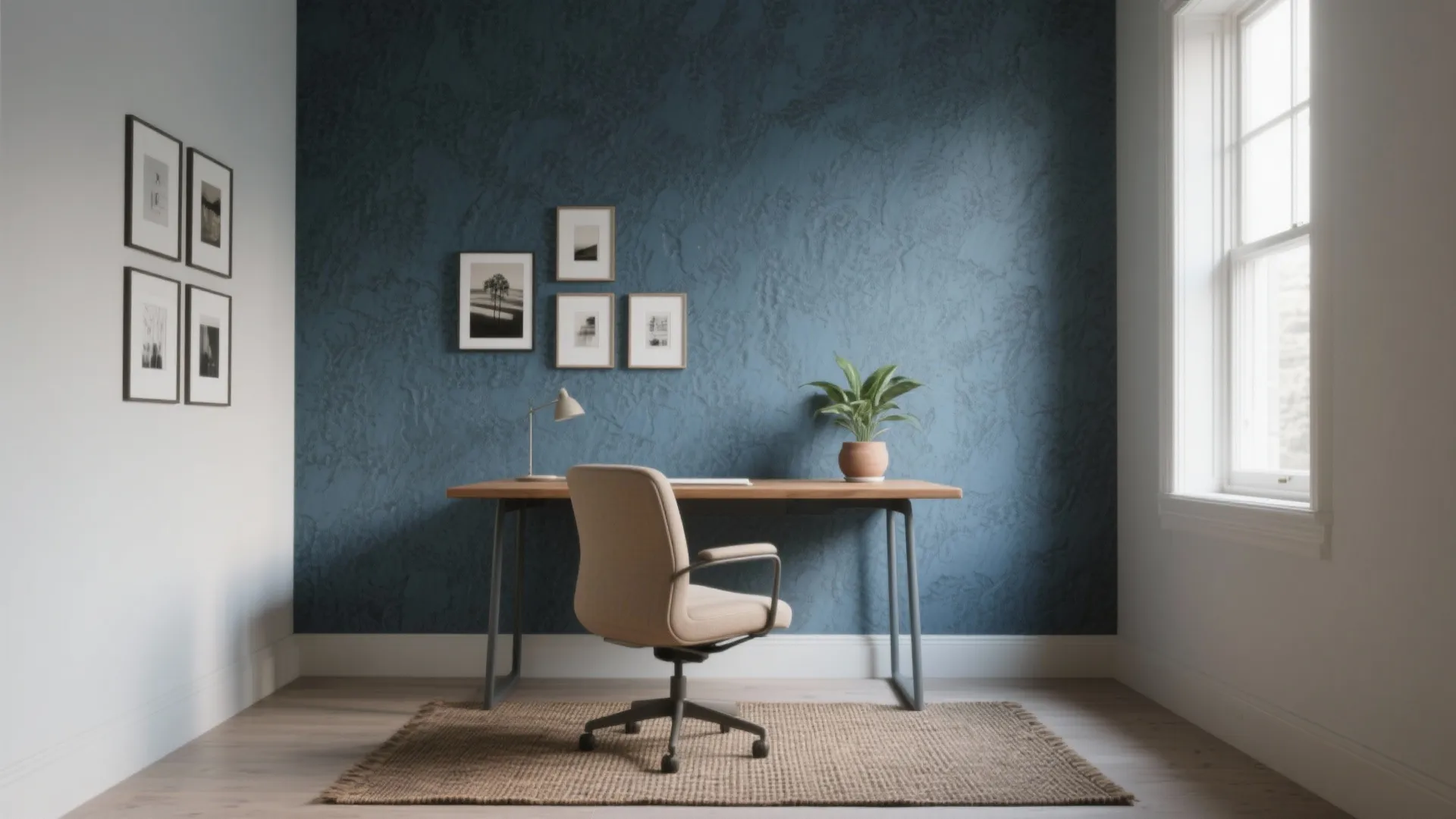 1. Carve a focused zone with a statement backdrop