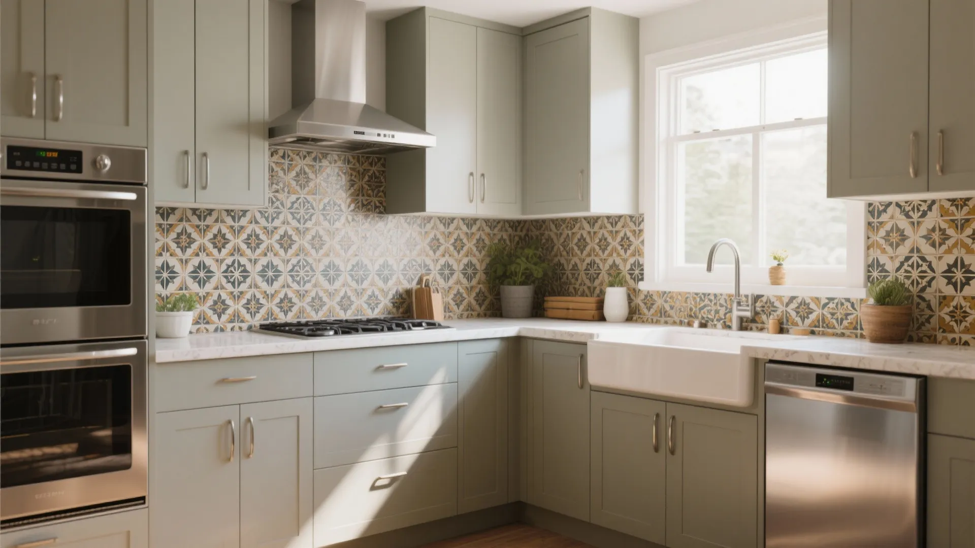 10. Elevate with Statement Backsplash