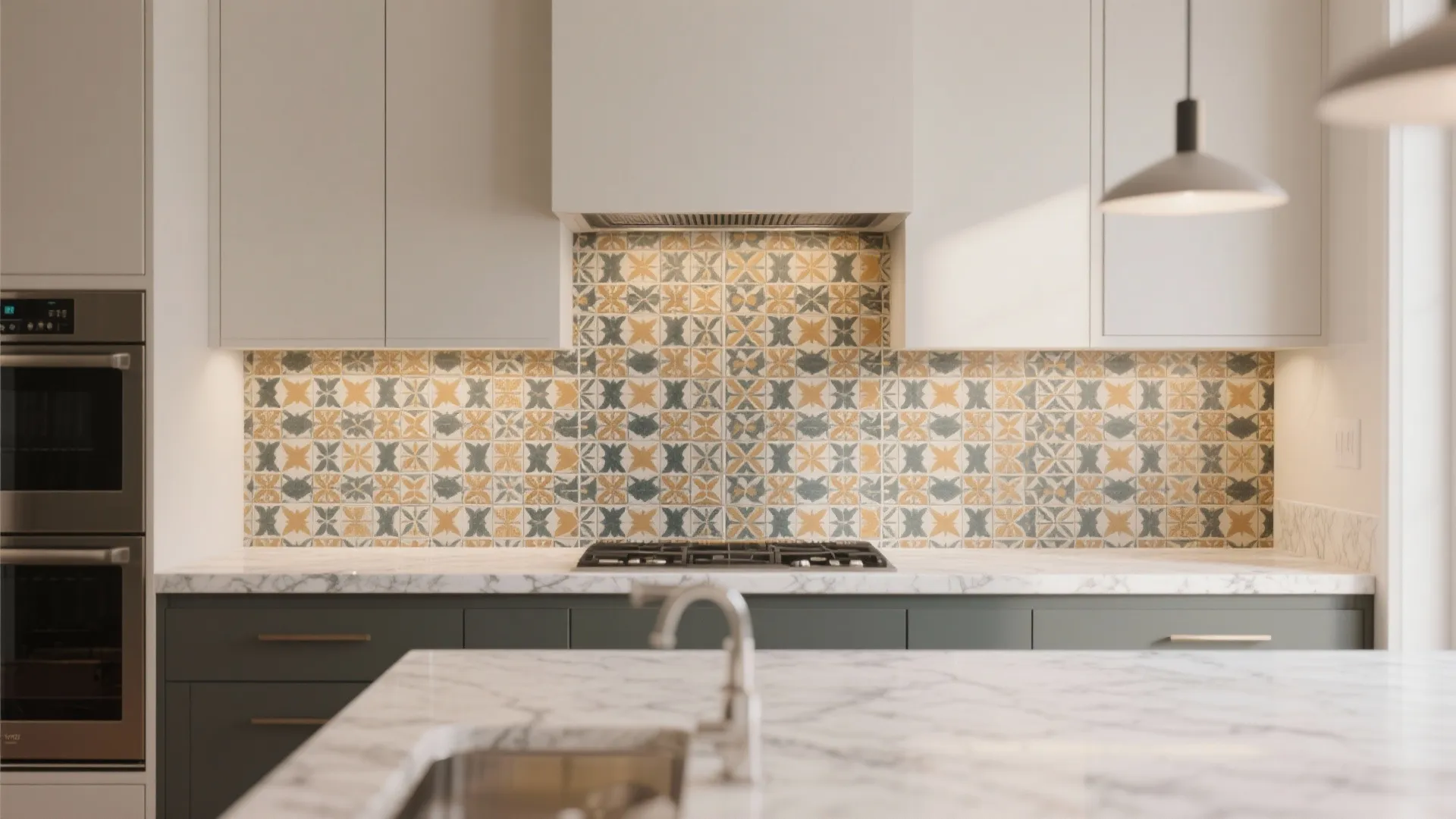 6. Statement Backsplash
