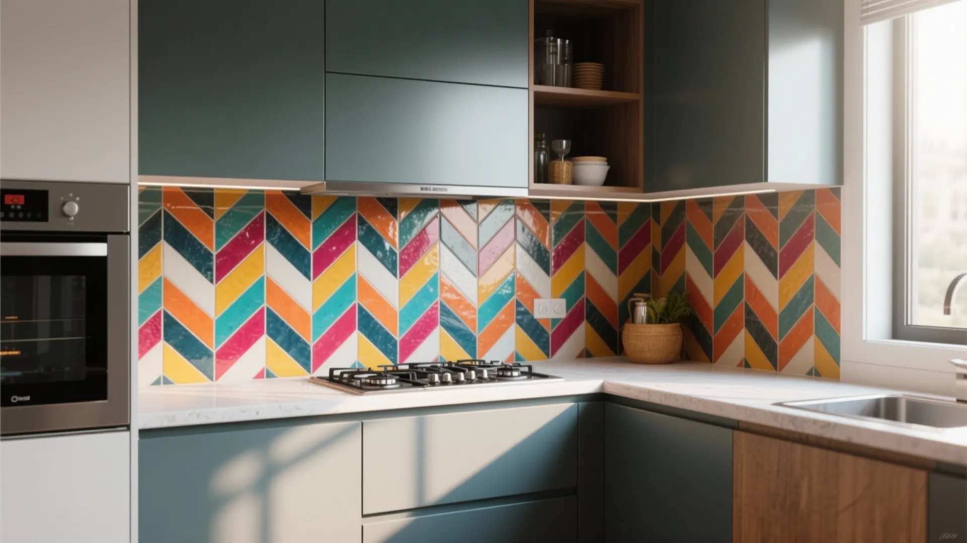 10. Statement Backsplash