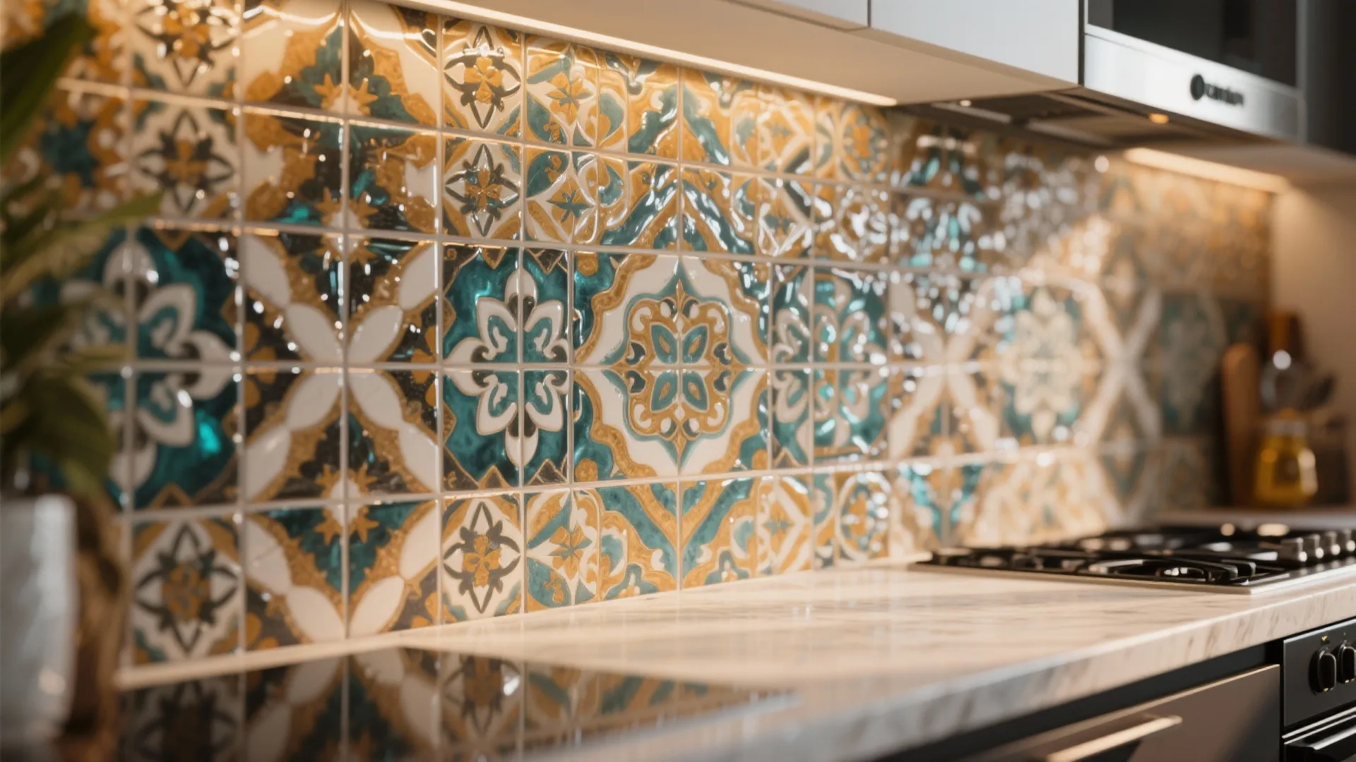 3. Install a Statement Backsplash