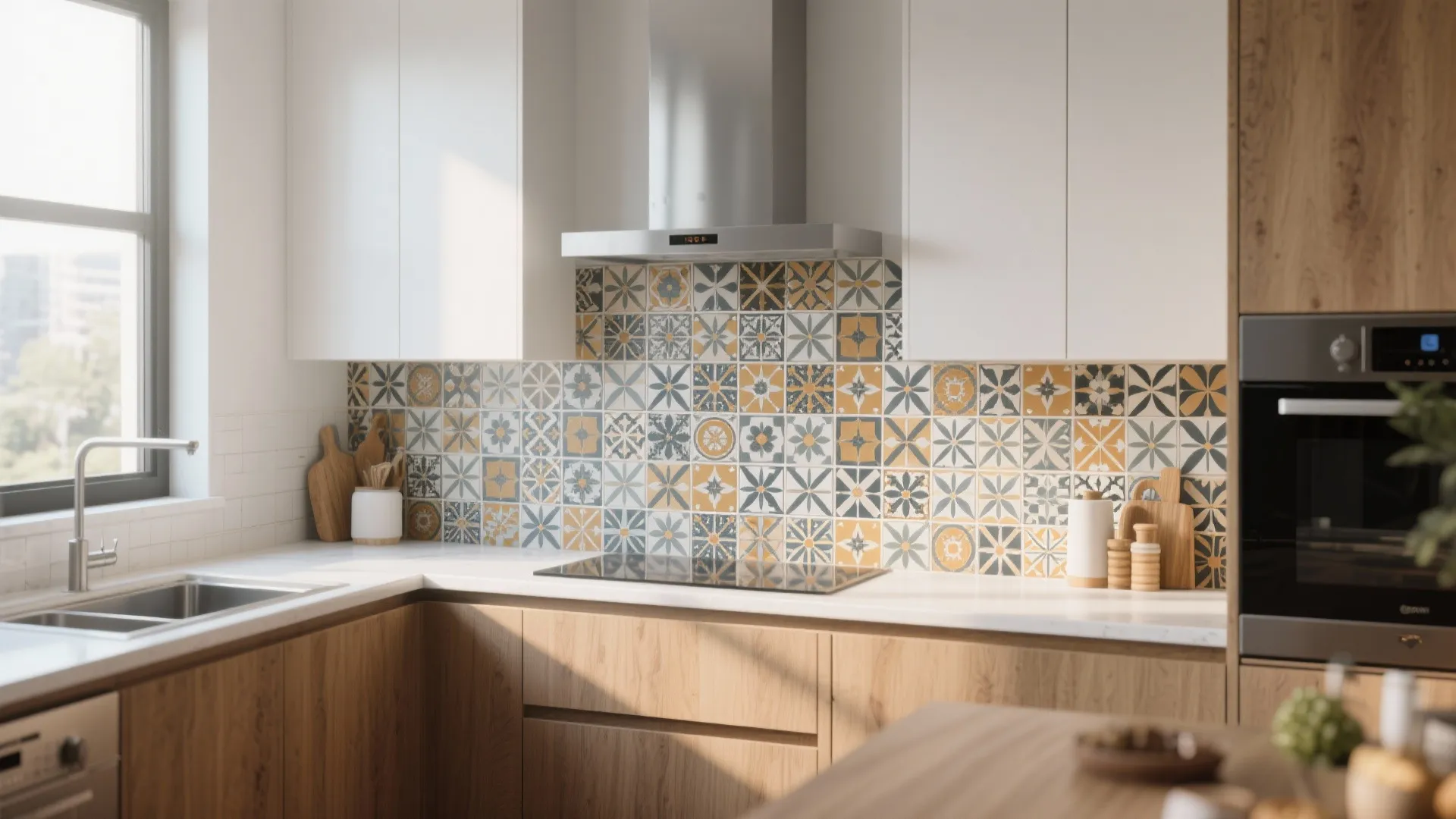 1. Statement Backsplash