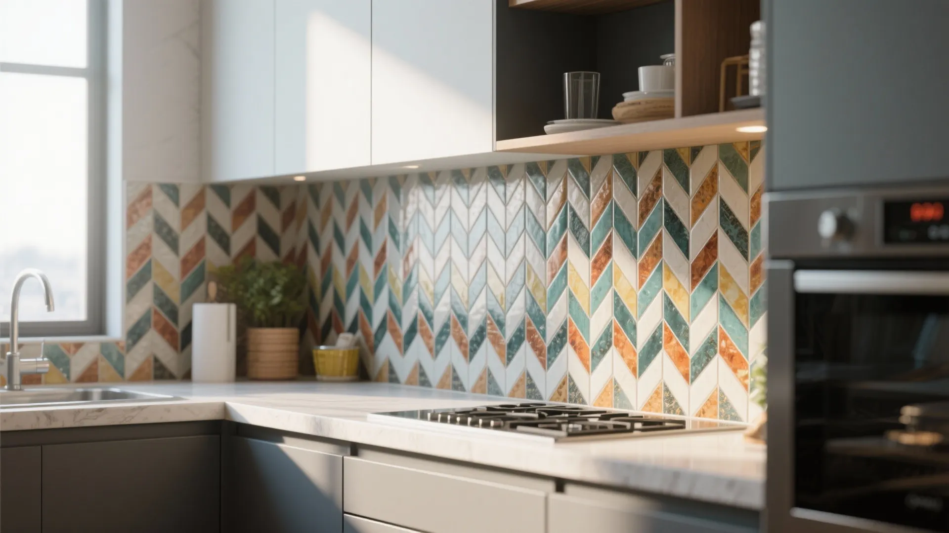 2. Statement Backsplash